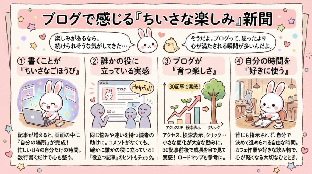 ブログで感じる楽しみ